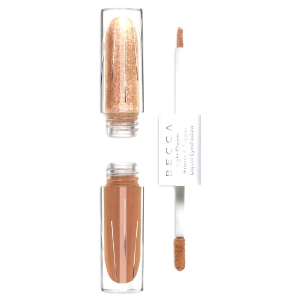 NEW Becca Light Gleam Golden Hour LIGHT GLEAM PRIMER & TOPPER LIQUID EYESHADOW